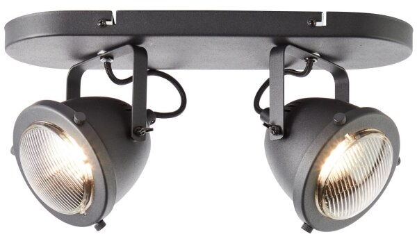 Brilliant - Aplica spot CARMEN 2xGU10/5W/230V negru