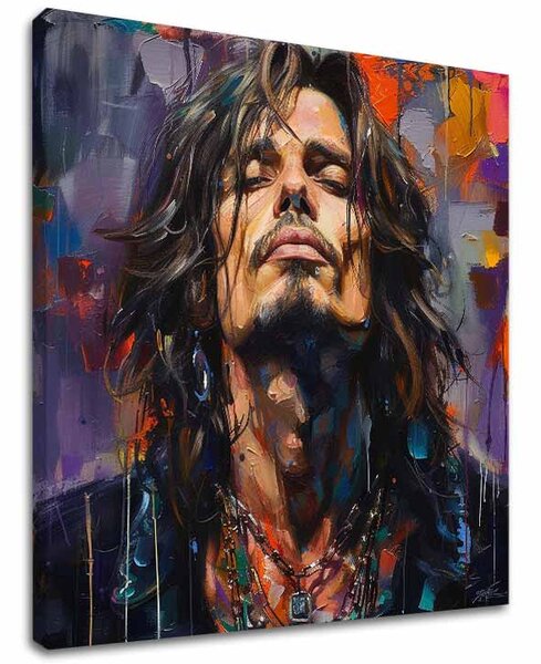 Tablou de perete CHRIS CORNELL - Voice of grunge scene | finisată de mâna artistului - 60x60 cm
