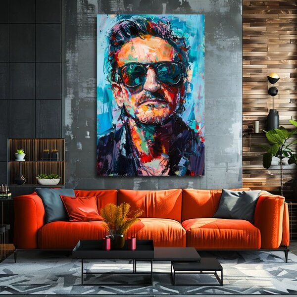 Tablou de perete BONO - Melodia luminii | finisată de mâna artistului - 60x90 cm