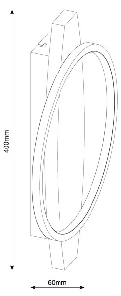 Aplică LED de perete MELISA LED/12W/230V din pin