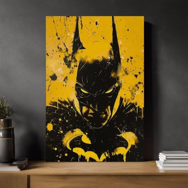 Tablou de perete DARK KNIGHT pe panza | Structură pictată - 60x90 cm