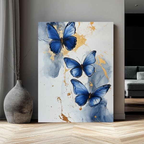 Tablou de perete de fluturi - Marmura eleganță - 40x60 cm