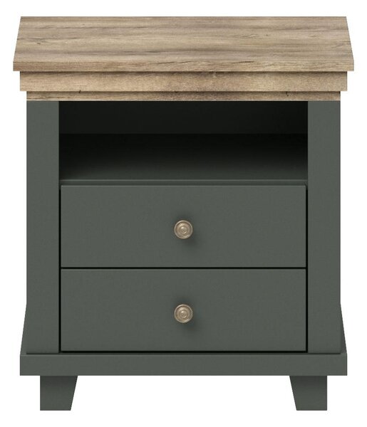 Noptieră Elvina S Typ 22 (verde + stejar lefkas). Promo -14%. 1031006