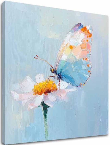 Tablou de perete de fluture - Pastel zi - 60x60 cm