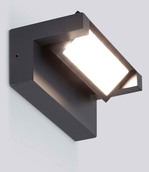 EVN Wav aplică LED exterior cu LED-uri rotative, Negru, Metal, Modern