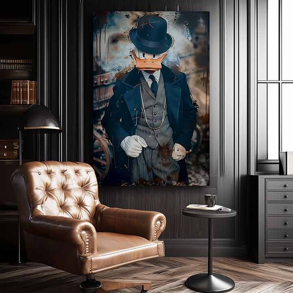 Tablou de perete DONALD: Afaceri întunecate | Panza italiană - 60x90 cm