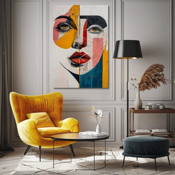 Tablou de perete elegantă a unei femei Dorința de a săruta - 40x60 cm