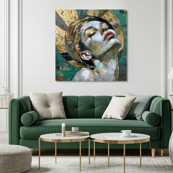Tablou de perete elegantă a unei femei Frumusețe sublimă - 60x60 cm