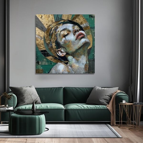 Tablou de perete elegantă a unei femei Frumusețe sublimă - 60x60 cm