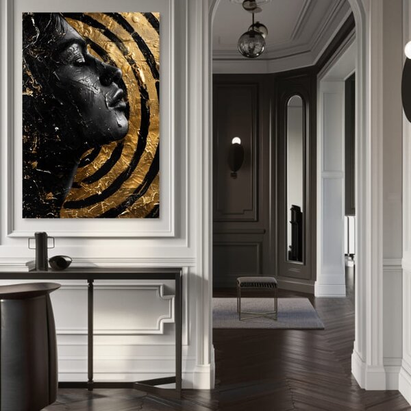 Tablou de perete elegantă a unei femei Misterul nopții - 40x60 cm