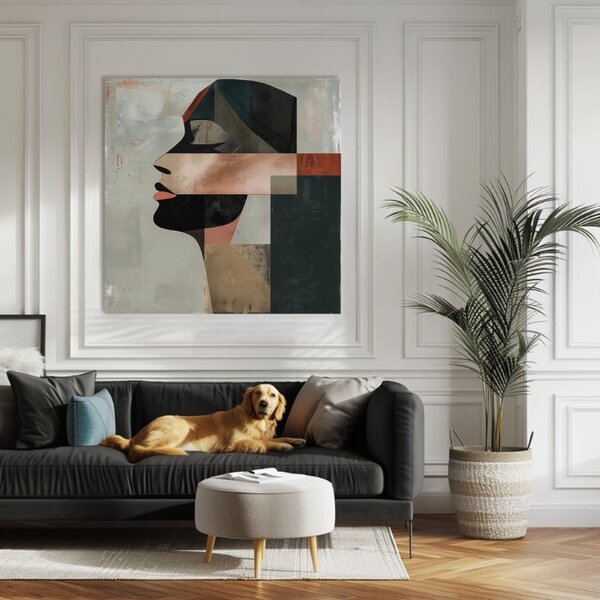 Tablou de perete elegantă a unei femei Sleep - 60x60 cm