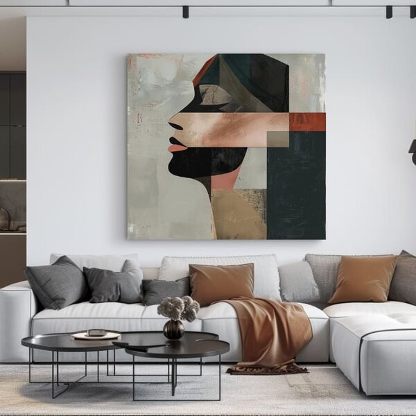 Tablou de perete elegantă a unei femei Sleep - 60x60 cm