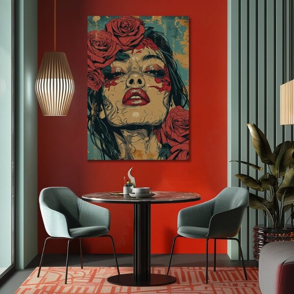 Tablou de perete elegantă a unei femei Pasiune - 40x60 cm