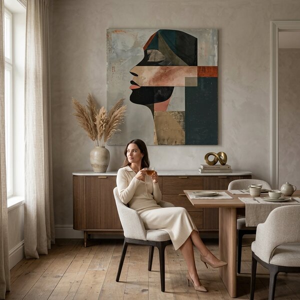 Tablou de perete elegantă a unei femei Sleep - 60x60 cm