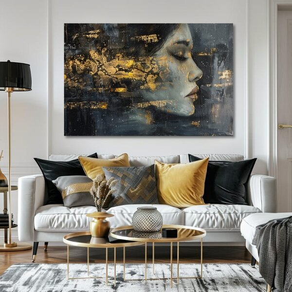 Tablou de perete elegantă a unei femei Străin misterios - 40x60 cm