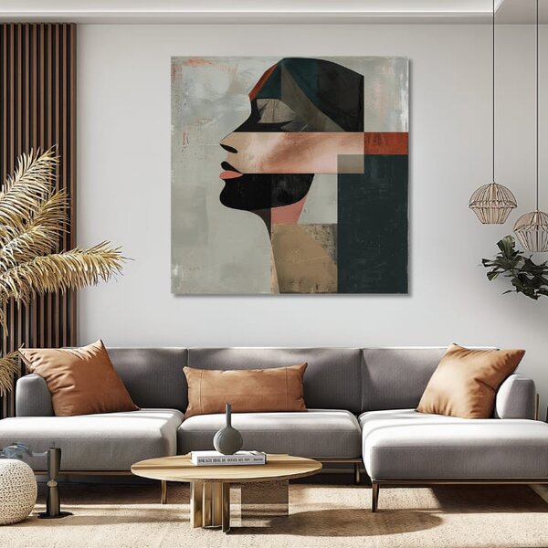 Tablou de perete elegantă a unei femei Sleep - 60x60 cm