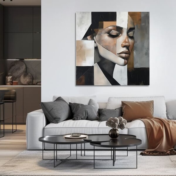 Tablou de perete elegantă a unei femei Perfecțiune magică - 60x60 cm
