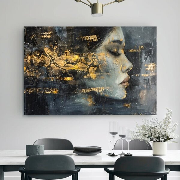 Tablou de perete elegantă a unei femei Străin misterios - 40x60 cm