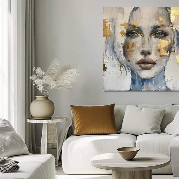 Tablou de perete elegantă a unei femei Privire pătrunzătoare - 60x60