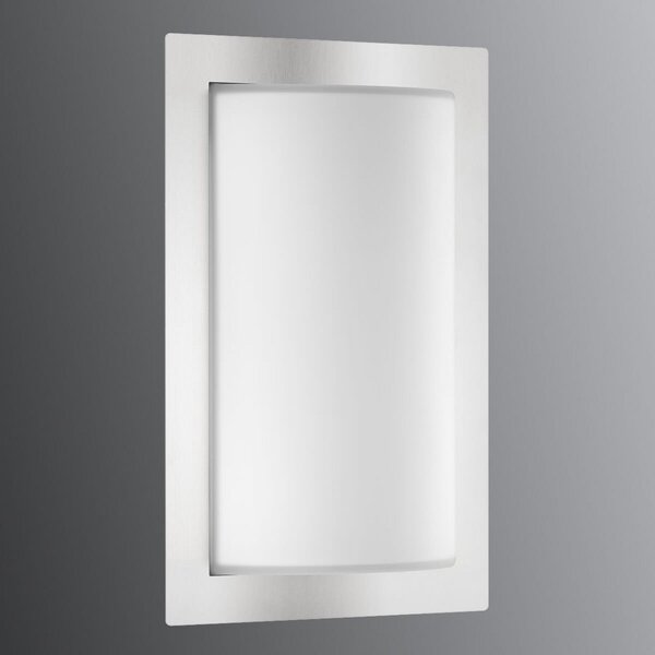 LCD Aplică de exterior Luis, oțel inoxidabil, sticlă, E27, reglabil, Metalic, Metal, Modern