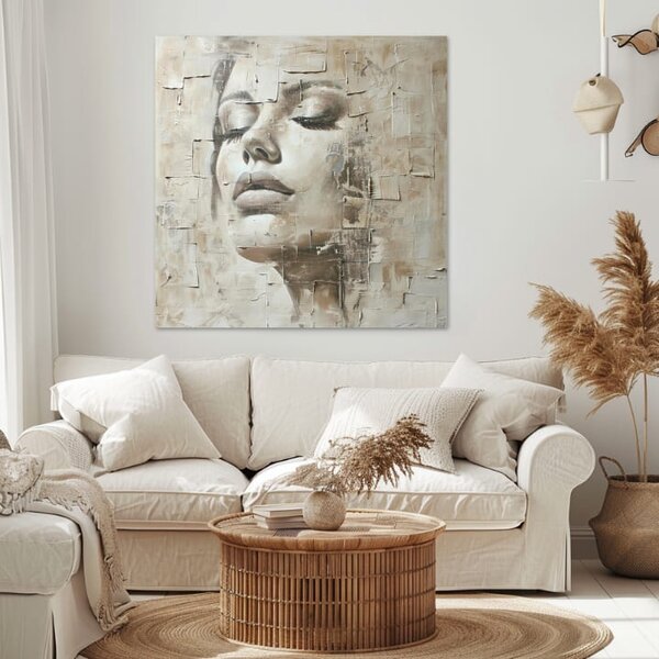 Tablou de perete elegantă a unei femei Zeiță a păcii - 60x60 cm
