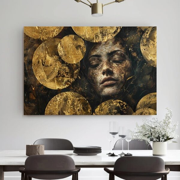 Tablou de perete elegantă a unei femei sub apă - 40x60 cm