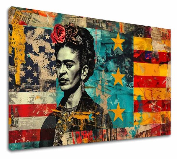 Tablou de perete FRIDA KAHLO - Referință culturală | finisată de mâna artistului - 90x60 cm