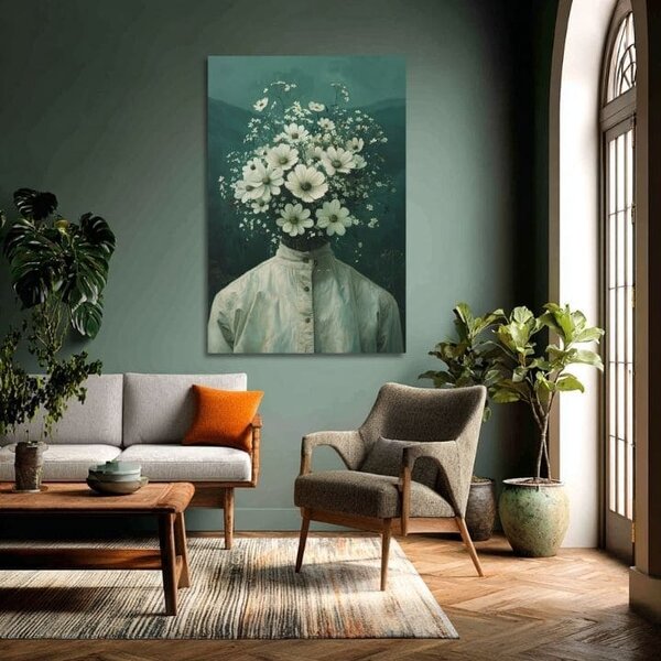 Tablou de perete FLOWER HEAD | Pânză italiană - 60x90 cm