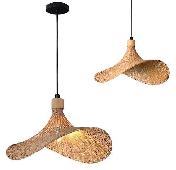 LAMPĂ SUSPENDATĂ DIN BAMBUS APP1642-1CP 30cm