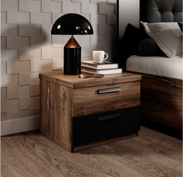 Noptieră Signat Typ 22 (negru + stejar flagstaff). Promo -21%. 1042101