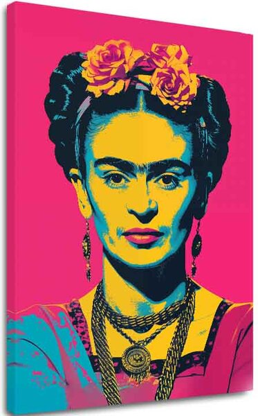 Tablou de perete FRIDA POP | Pânză italiană - 60x90 cm