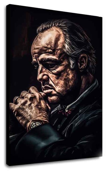 Tablou de perete GODFATHER: Putere și respect | Pânză italiană - 60x90 cm