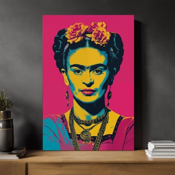 Tablou de perete FRIDA POP | Pânză italiană - 60x90 cm