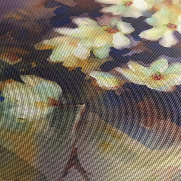 Tablou - Magnolii albe, pictură (90x60 cm)