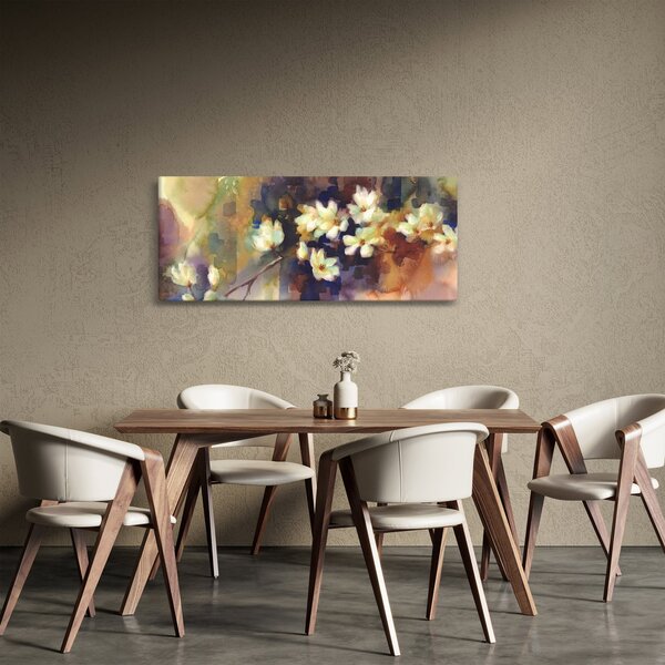 Tablou - Magnolii albe, pictură (120x50 cm)