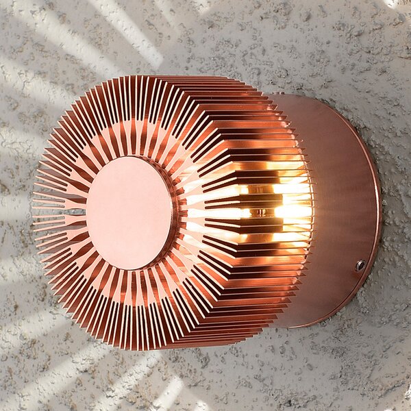 Konstsmide Aplică LED exterior Monza proiectoare cupru 9cm, Cupru, Metal, Modern