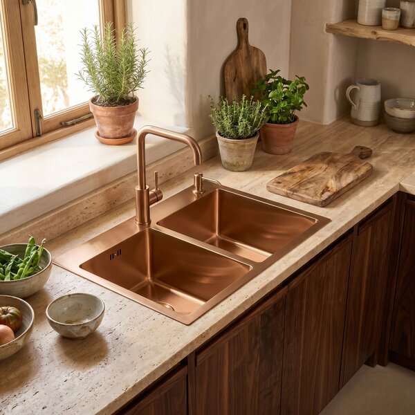 Rea Lavoar din oțel Toby BRUSH COPPER, Rea, ZLE-06416