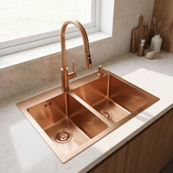 Rea Lavoar din oțel Toby BRUSH COPPER, Rea, ZLE-06416