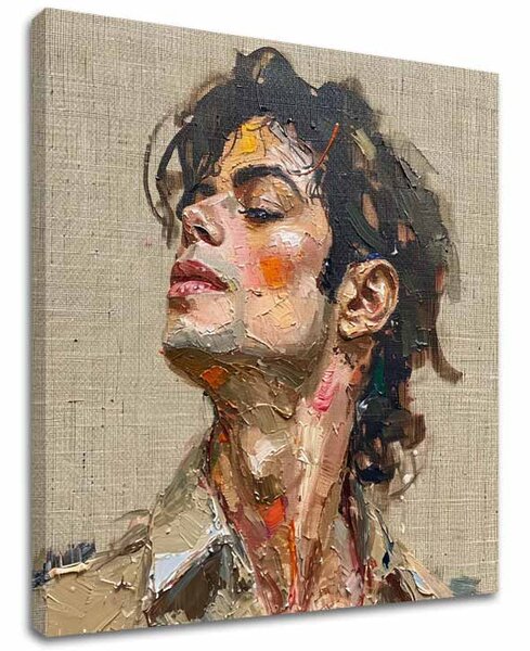 Tablou de perete MICHAEL JACKSON - Melodia pasiunii | finisată de mâna artistului - 60x60 cm