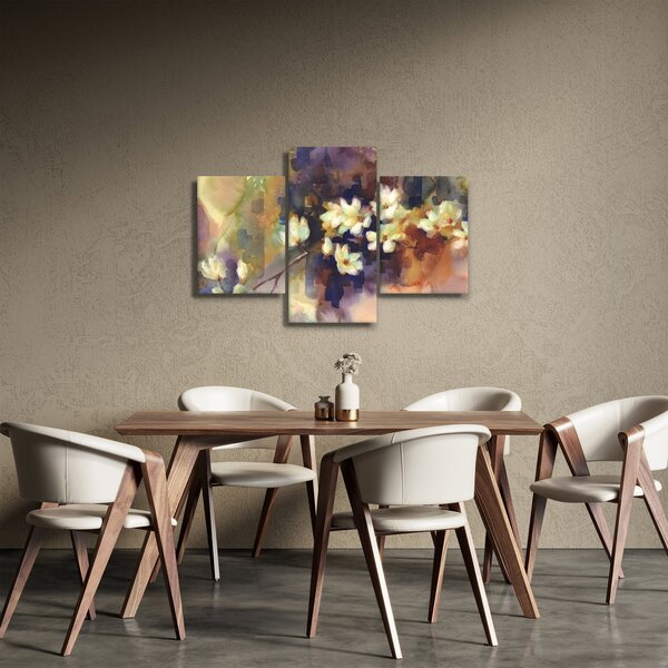 Tablou - Magnolii albe, pictură (90x60 cm)