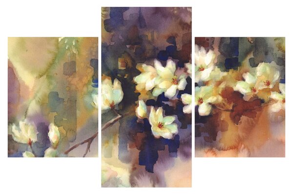 Tablou - Magnolii albe, pictură (90x60 cm)