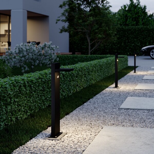 Lampă de Exterior Lucande, Silvan, Negru, Terasă, Aluminiu, Modern