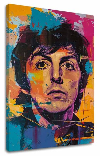 Tablou de perete PAUL MCCARTNEY - Beatles geniu | finisată de mâna artistului - 60x90 cm