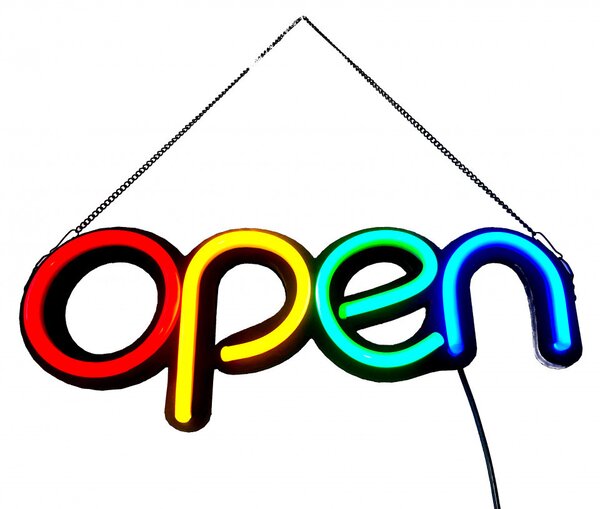 Reclama Luminoasa Neon LED "OPEN" – Atrage Clientii Instant