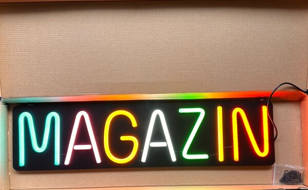 Reclama Luminoasa Neon LED " MAGAZIN " – Atrage Clientii Instant