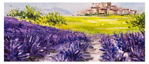 Tablou - Provence, Franța, pictură în ulei (120x50 cm)