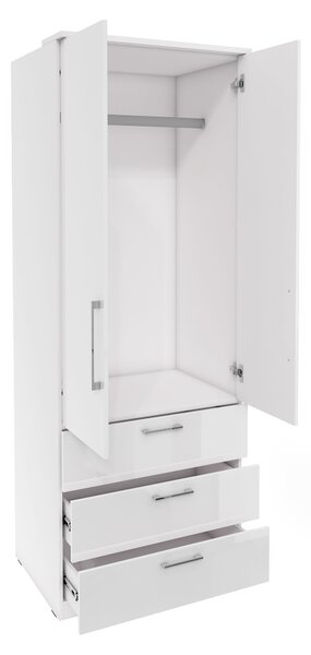 Dulap cu rafturi Centaury Tip 68 (alb + alb lucios). Promo -10%. 1031020