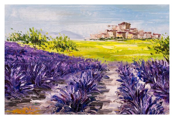 Tablou - Provence, Franța, pictură în ulei (90x60 cm)
