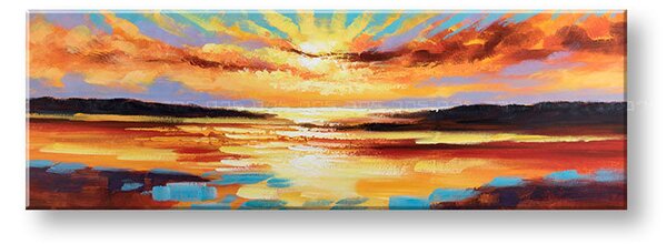 Tablou canvas APUS DE SOARE 1 parte XOBCHSS008 - 90x30 cm