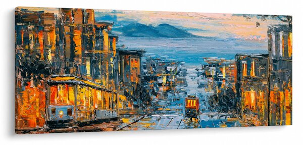 Tablou - Telecabină, San Francisco (120x50 cm)